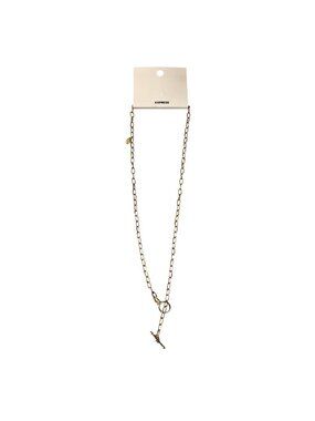Express Gold-Toned Link Necklace Toggle Clasp Fastener